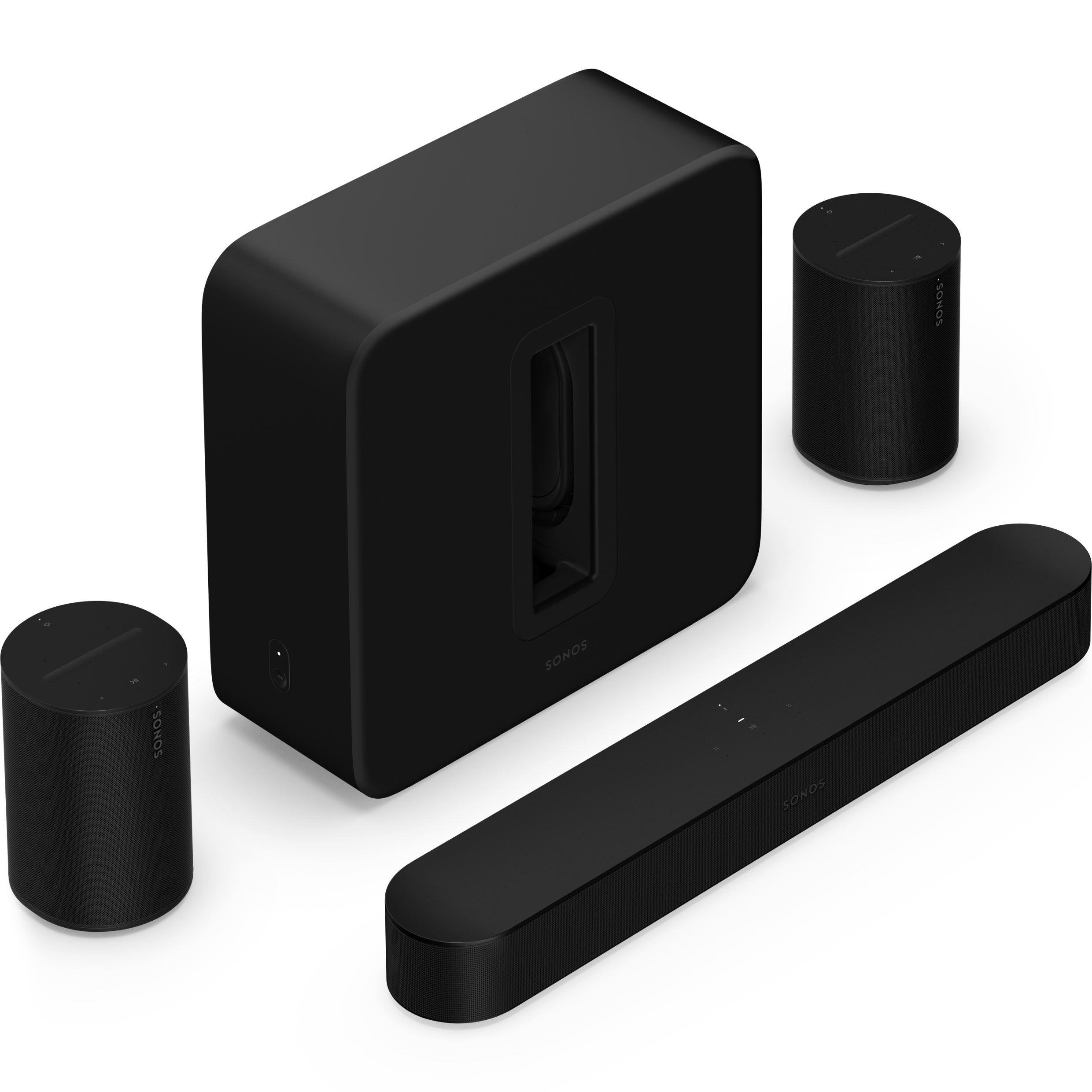 Sonos Premium meeslepende set met Beam - Zwart